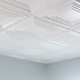 thumbnail image 2 of FASÄDE Traditional 3 Decorative Vinyl 2ft x 2ft Lay in Ceiling Panel in Matte White (5 Pack), 2 of 5