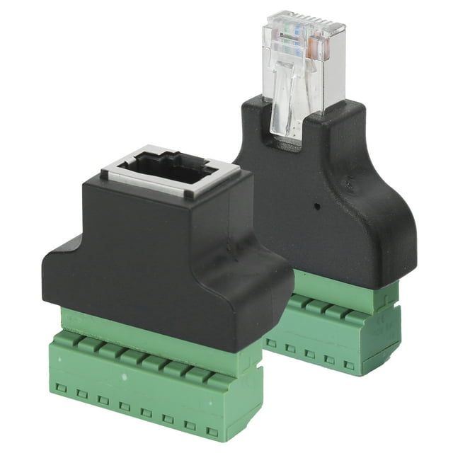 RJ45 Fiche Femelle Mâle, Conception Robuste RJ45 Mâle Fiche Femelle Mâle Fiche Femelle pour Vis 2Pcs RJ45 Mâle Femelle à 8 Broches Connecteur, pour les Ports Vidéo RJ45