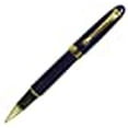 thumbnail image 3 of Abcsea Stylo à Bille Roulante Style Classique Bordure Dorée - Bleu, 3 of 5