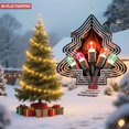 thumbnail image 4 of Metal Hanging Christmas Tree Wind Spinner - Colorful Triangular Lights Design for Festive Yard & Garden Decor, 4 of 7