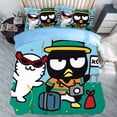 thumbnail image 1 of Dibujos animados BadBadtz-maru de cuatro piezas anime estilo japonés ropa de cama para niños funda de edredón estampado conjunto de tres piezas, 1 of 5