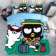 thumbnail image 1 of Dibujos animados BadBadtz-maru de cuatro piezas anime estilo japonés ropa de cama para niños funda de edredón estampado conjunto de tres piezas, 1 of 5