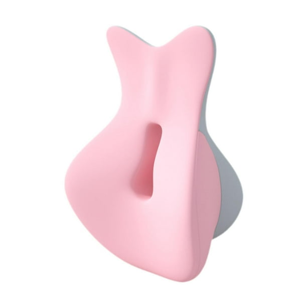 Cojín de apoyo para la espalda, ergonómico, elegante y multiusos para el cuello, para apartamentos. Rosa