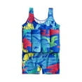 thumbnail image 2 of Lolmot Floating Swimsuits for Boys Toddlers Kids Training Swimsuit Tankini Jumpsuit One Piece Swimwear Buoyancy Floaties for Beginners-Boys and Girls(0-4T), 2 of 7