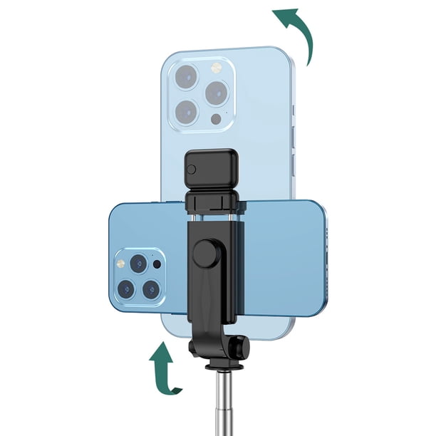 Video en vivo Selfie Stick,Selfie Rod de mano trípode ABS de acero inoxidable Selfie Stick telescópico con control remoto para video en vivo