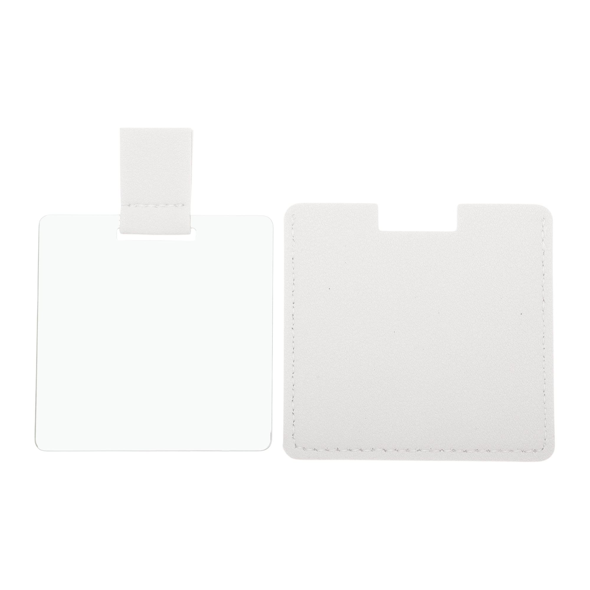 Unique Bargains 1 Pc Square Shape Makeup Mirror White