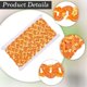 thumbnail image 5 of Cinta de lentejuelas planas naranjas de 12 yardas, tira de cuentas con cuentas, ribete de trenza tejida ondulada, cinta de tela Ric Rac con purpurina metálica, 5 of 9