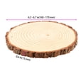 thumbnail image 5 of SEUNMUK 12 Pcs 6-7 inch Craft Wood Slices, Unfinished Natural Wooden Log Discs for DIY Craft, Painting, Coasters, 5 of 5