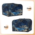 thumbnail image 3 of Honeii Golden Blue Mountains Print 4 slice Toaster Cover, Two Slice Toaster Dust-proof Cover For Kitchen Small Appliance and Fingerprint Protection, 3 of 7