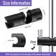 thumbnail image 2 of Soporte de cabezal de ducha para barra deslizante ajustable, soporte de ducha de mano de 18-25 mm de diámetro exterior para barra deslizante, soporte de rociador de rotación de 360 grados (negro), 2 of 7