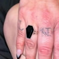 thumbnail image 3 of coffin ring natural black onyx ring 925 sterling silver rings dainty ring gemstone ring bohemian jewelry handmade ring coffin black onyx ring onyx ring wedding ring thanksgiving ring promise ring, 3 of 5