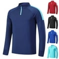 thumbnail image 2 of Fengactive Quarter Zip Pullover for Men Workout Shirts Athletic Long Sleeve Running Shirt Fall Active Sports Golf Sweatshirt 2025, 2 of 7