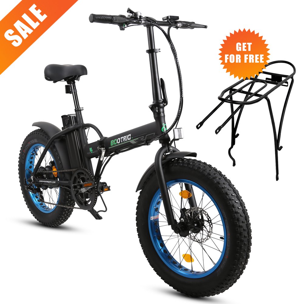 20" 500W 36V Folding Electric Bicycle eBike Fat tire Pedal Assist New