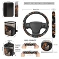 thumbnail image 7 of KUIFORTI Black Horse Car Seat Cover Set Non Slip Set 15 Pcs Full Set Car Accessories All-Season Protection Wear-Resistant Comfortable Universal Fit Cars SUV Trucks, 7 of 7