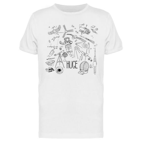 Huge, Space Machinery T-Shirt Men -Image by Shutterstock, Male Medium