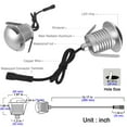 thumbnail image 4 of CNBRIGHTER LED In-Ground Well Light,3W,12V-24V DC,IP67 Waterproof Aluminum,Directional Horizontally Outdoor Landscape Lightings,Side View Beam,Warm White (Q3-3 Way), 4 of 4