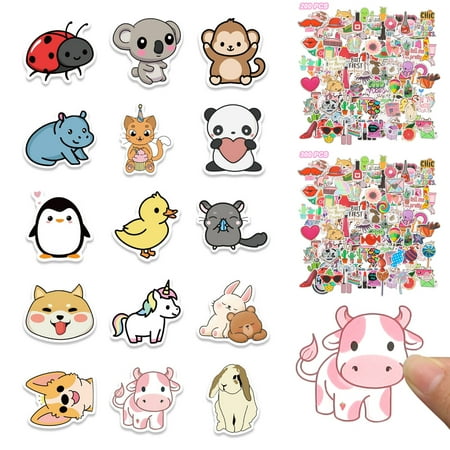 UPC: 0810000387052 | Deago 500 Pcs Water Bottle Stickers Cute Vinyl Waterproof Vsco Laptop Skateboard Stickers Aesthetic Computer Hydroflask Phone Stickers for Kids Teens Girls