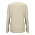 thumbnail image 5 of GuangCheng Womens Solid Long Sleeve Tops Round Neck Knitted Warm Pullover Sweater Blouses, 5 of 8