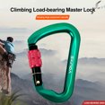 thumbnail image 4 of Mosquetón Escalada 30 KN para Escalada en Camping (tornillo Verde Oscuro), 4 of 9
