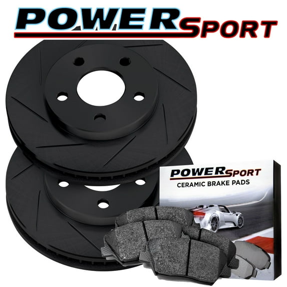 PowerSport Front Brakes and Rotors Kit |Front Brake Pads| Brake Rotors and Pads| Ceramic Brake Pads and Rotors |fits 2007-2013 Nissan Altima