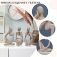 thumbnail image 5 of 3pcs Modern Abstract Thinker Art Statue Resin Sculpture Decor Decor Supplies (Sandstone), 5 of 9