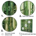 thumbnail image 3 of Designart "Geometric Patterns Amidst Whispering Bamboo II" Bamboo Floater Framed Wall Art Prints, 3 of 5