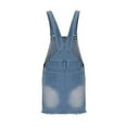 thumbnail image 6 of FAVIPT Denim Jumpsuit for Womens Shortalls Casual Adjustable Straps High Waist Bib Jeans Overalls Shorts Rompers for Women 4th of July 2025 Light Blue,XXXL, 6 of 7