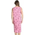 thumbnail image 3 of Just Love Short Sleeve Nightgown Sleep Dress for Women (Pink - Paris, X-Large), 3 of 3