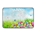thumbnail image 2 of Dvkptbk Polyester Carpet Easter Carpet Three Sizes Faux Wool Entry Door Mat Bathroom Non Slip Mat Cartoons Pattern Easter Decoration Holiday Decorations Home Decoration, 2 of 6