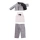 thumbnail image 2 of 3pcs / Set Ropa de Muñeca para Niños de Muñeca de 18 Pulgadas para Accesorios de Muñeca Gris, 2 of 9