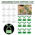 thumbnail image 1 of 100x Plant Clips Plant Clips Plant Rings Plant Holder Plant Binders, 1 of 5