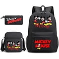 thumbnail image 2 of Mochila de Mickey Mouse de Disney, conjunto de tres piezas, mochila escolar impermeable, bolsa de cuidado portátil de gran capacidad zhangyuxiang unisex, 2 of 2