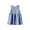 Navy, variant on Loopsun Girls Summer Dress, Girls Children Cotton and Linen Plaid Linen Round Neck Sleeveless Back Lace Up Dress Navy 4-5 Years