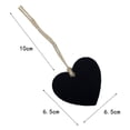 thumbnail image 2 of unbranded 24Ud Colgante De Pizarra Corazón De Madera Doble Uso Para Decorar Y, 2 of 8