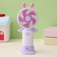 thumbnail image 4 of Bomd Cute Portable Handheld Mini Fans, USB Rechargeable Personal Fan for Women, Battery Operated Small Kawaii Hand Held Fan for Travel/Camping/Outdoor/Home/Office (Purple), 4 of 8