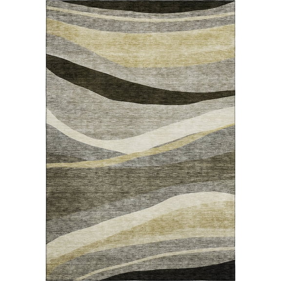 Dalyn Rugs Premium Machine Washable Mayfield AMF1098 Taupe 5' x 7'6" Rug
