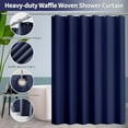 thumbnail image 3 of 24 PCS Nave Blue Bathroom Accessories Set with Shower Curtain and Rugs, Bathroom Sets with Extra Soft and Absorbent Bath Rugs Shower Curtain Bathroom Accessory for Bath, 3 of 6