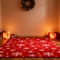 thumbnail image 5 of YHAICO Valentines 's Day Red Snowflake Christmas Blanket Red Print Soft Warm Nap Blanket Suitable for Sofa Bed Camping Festival, 5 of 6