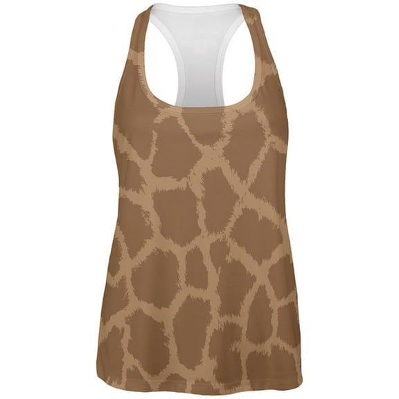 Halloween Giraffe Pattern Costume All Over Womens Work Out Tank Top Multi SM