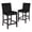Black, variant on New Classic Furniture Celeste 39.5" Wood Counter Chair in Blue (Set of 2)