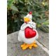 thumbnail image 3 of Escultura Artística Cgtredaw Pollo Adorno Escritorio Amor Abrazo, 3 of 9