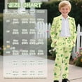 thumbnail image 7 of Xoenoiee Green Shamrock Heart Print Kids Suit 2 Piece Boys Tuxedo Suit St. Patrick's Day Ring Bearer Outfit for Wedding Slim Fit Jacket Pants Set, Size 5-6 Years, 7 of 7