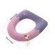 thumbnail image 3 of Yhmxh Decoración del baño Cojín para asiento de inodoro doméstico, funda de asiento de inodoro de punto, lavable para temporada de verano, cojín para asiento de inodoro en forma de O, 3 of 5