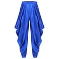 thumbnail image 5 of vastwit Mens Adult Arabian Prince Outfit Street Rat Suit Sleeveless Satiny Vest with Harem Pants Set Royal Blue 3XL, 5 of 6