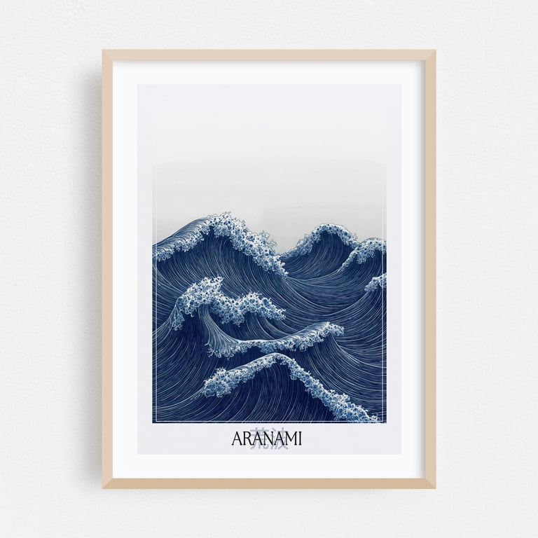 Japanese Wall Art Wabi Sabi Painting Ocean Wall Art Minimalist