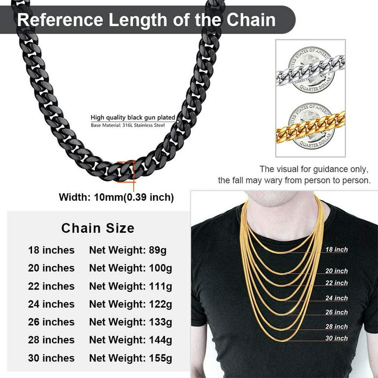 Men's 6.5mm Foxtail Chain Necklace in Stainless Steel - 22