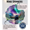 thumbnail image 2 of SBEMP South Carolina Palmetto Wind Spinner, Faux Stained Glass, 10 Inch Aluminum Garden Decor, 2 of 5