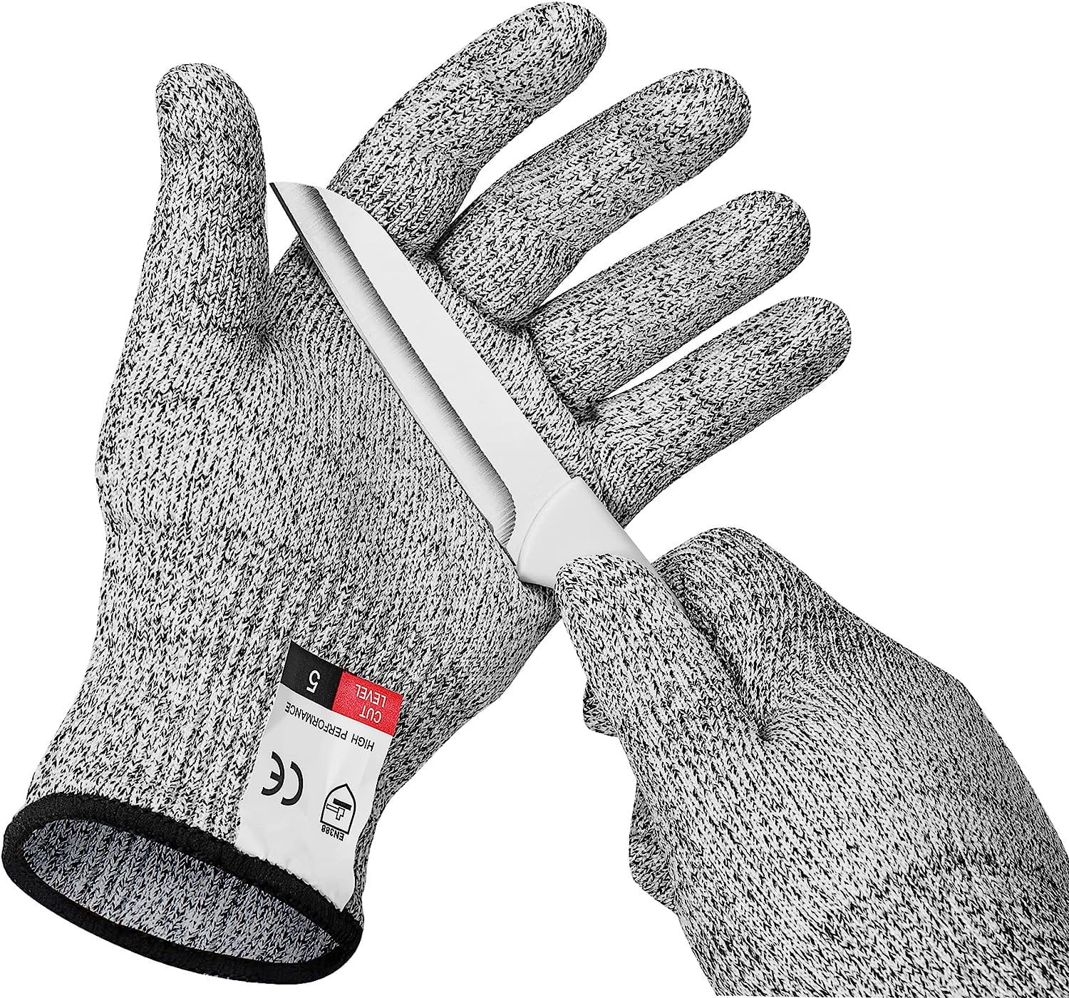 Cut Resistant Gloves, Food Grade Safety Gloves Kitchen Anti Cut Gloves for Cutting, Level 5
