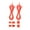 Light Orange, variant on YIFAEUX 1 Set No Tie Shoelaces Elastic Heavy Duty Lock Adjustable Multi-colored Kids Adults Tieless Sports Shoe Strings Shoes Accessories