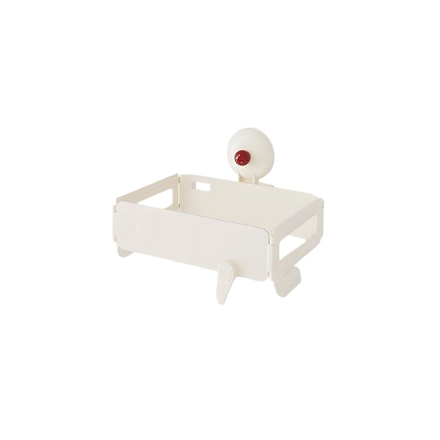 Cubierta de Basura Colgante para la Puerta Del Gabinete de la Cocina Soporte Plegable de la Copa de Succión, Estante Montado en la Pared para Bolsas de Plástico para la Basura Del Baño, Bajo el Fregad